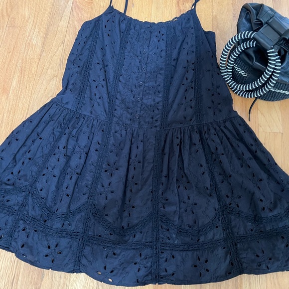 Joie Black Eyelet Sundress - Picture 2 of 9